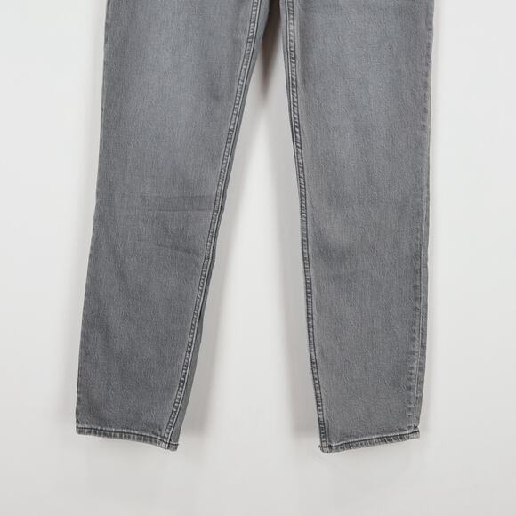 Abercrombie & Fitch Curve Love High Rise Mom Jean Grey Size 25 Long NWT - Picture 6 of 9